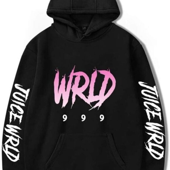 Juice Wrld 999 Other - Juice Wrld 999 Rap Vintage Sweatshirt Hoodie Size S black white pink